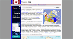 Desktop Screenshot of map-of-canada.org