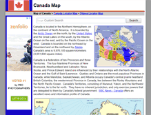 Tablet Screenshot of map-of-canada.org